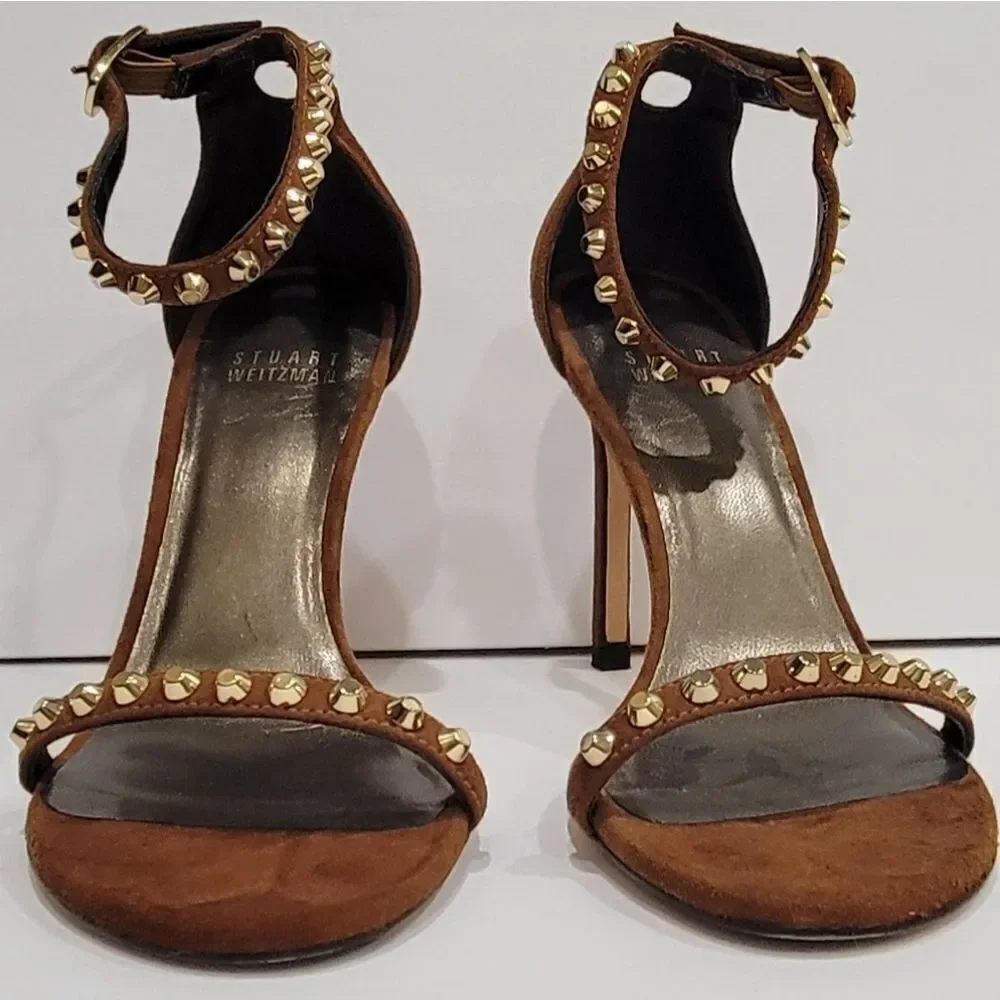 Stuart Weitzman brown suede nudist sz 6